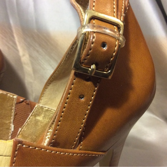 Charles by Charles David Rust Woven Platform High Heel Sandals Sz.8 - Picture 2 of 11